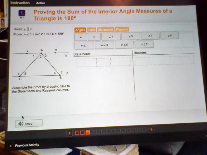 Assemble the proof by dragging tiles