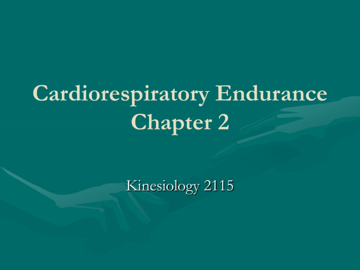 Cardiorespiratory endurance benefit boost